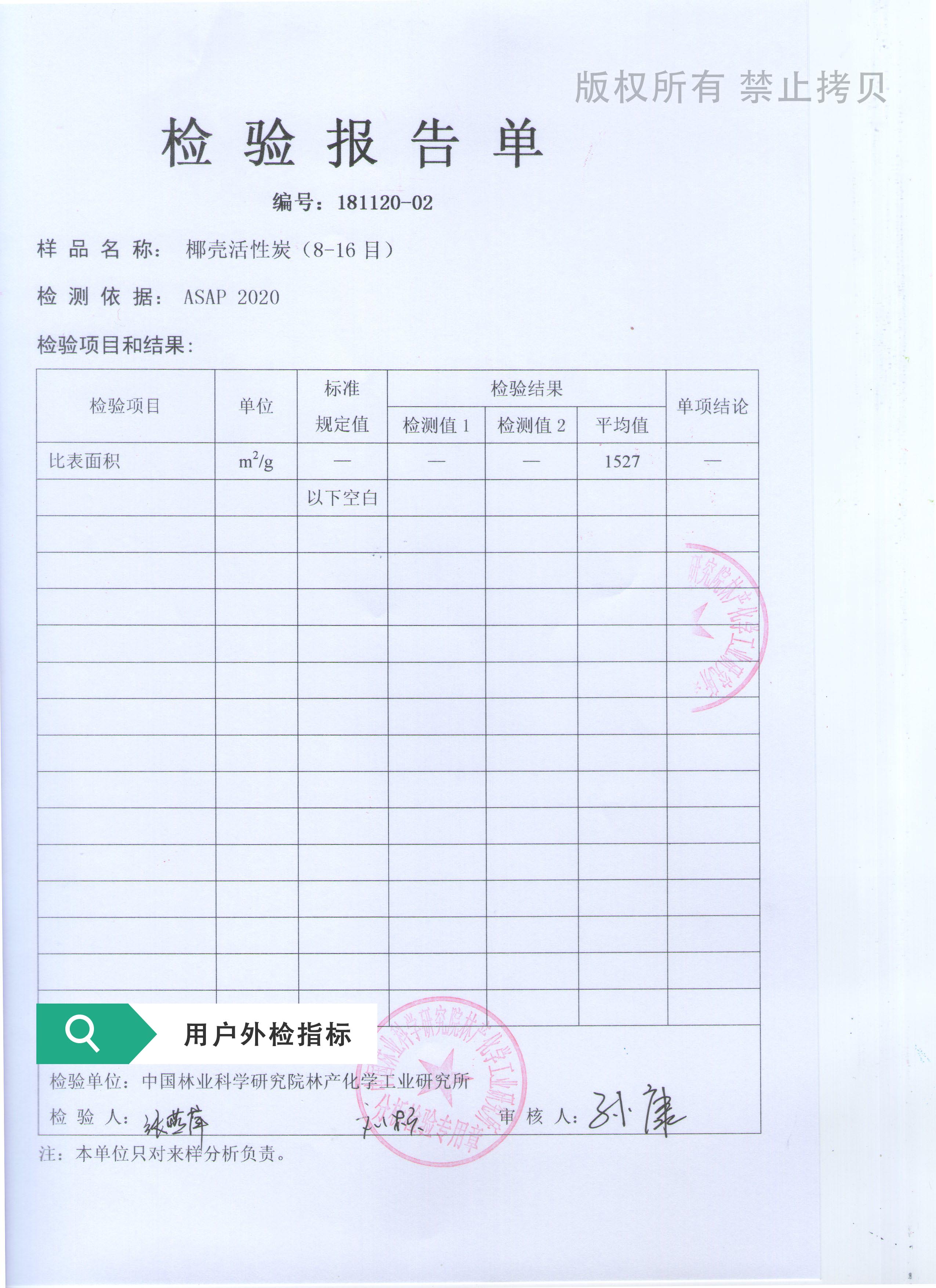 图五 比表面积1527m2/g